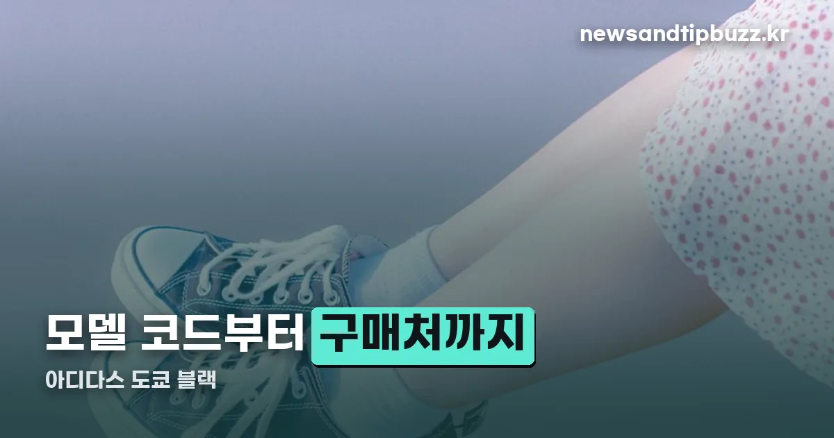 아디다스 도쿄 블랙 정리 썸네일
