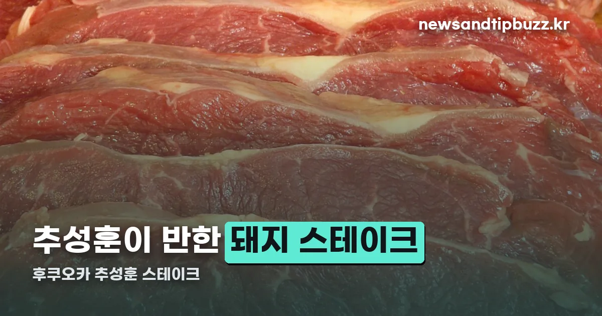 후쿠오카 추성훈 스테이크 정리 썸네일