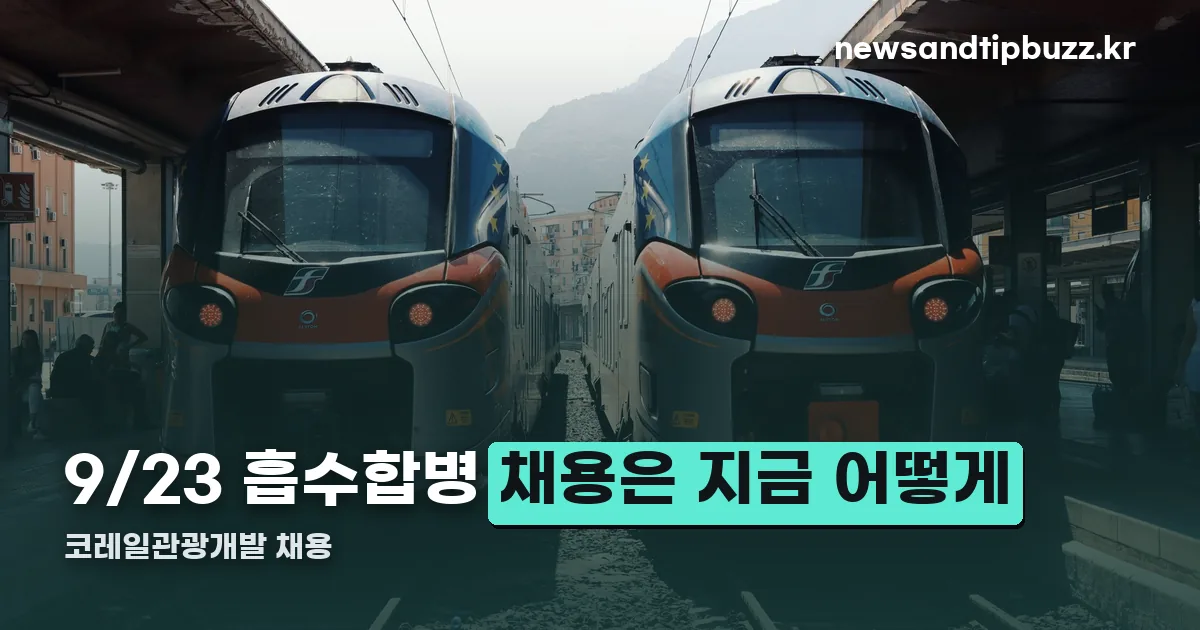 코레일관광개발 채용 정리 썸네일