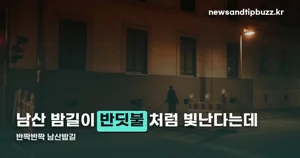 남산 야간 트래킹 「반짝반짝 남산밤길」 — 10월 21일부터, 3km 야광 코스 참가 안내